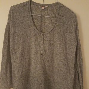 Victoria Secret- medium gray long sleeve top